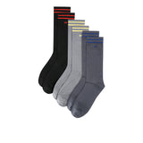 Hush Puppies Aksesoris Pria Mens Crew Socks In Dg/Gy/Bk