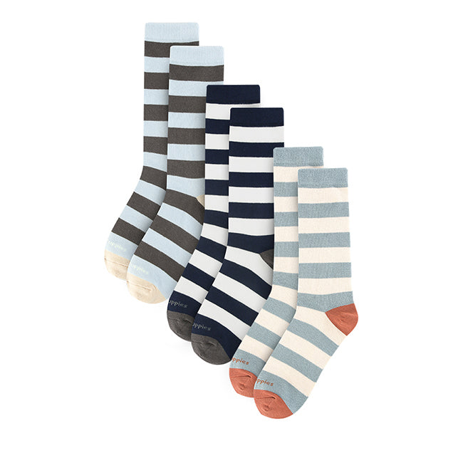 Hush Puppies Aksesoris Pria Mens Crew Socks In Blue / Navy / Sage