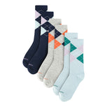 Hush Puppies Aksesoris Pria Mens Crew Socks In Navy / Blue / Gray