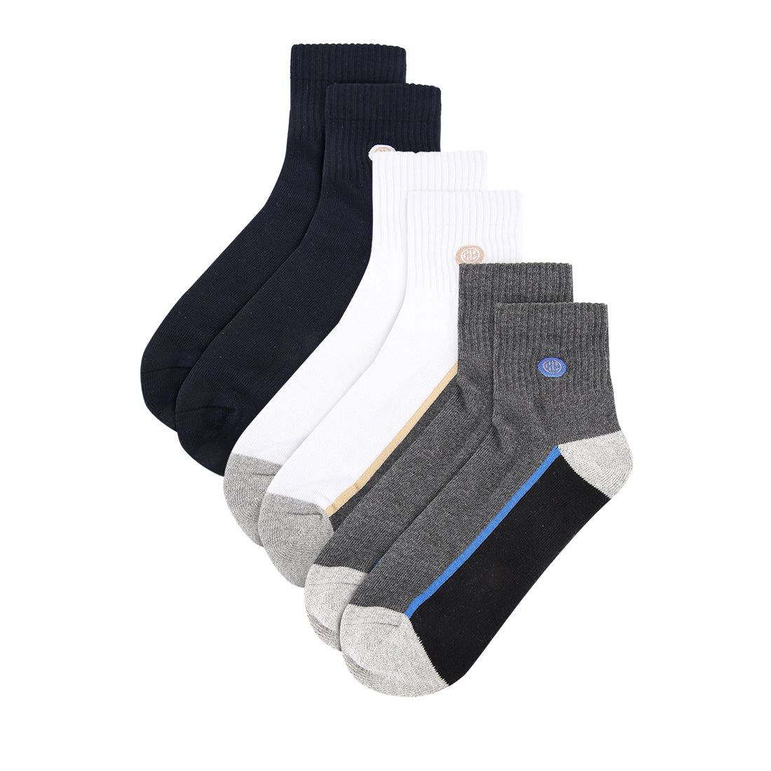 Hush Puppies Aksesoris Pria Utah M Qua Socks In Nv/Wh/Dg