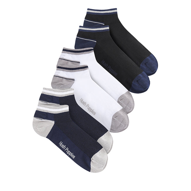 Travis M Ankle Sock In Wh/Gy/Dg