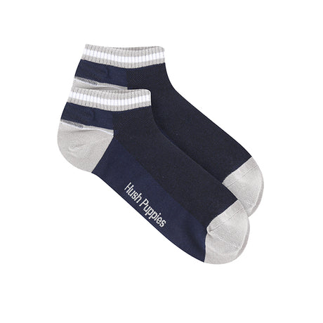 Travis M Ankle Sock In Wh/Gy/Dg