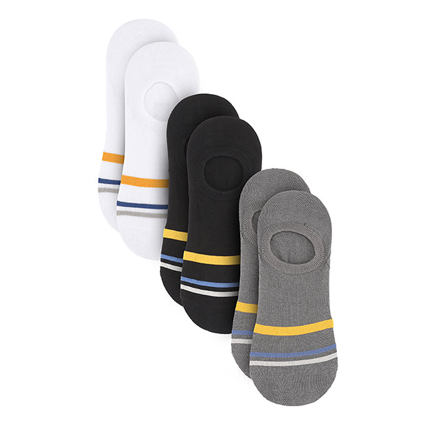 Axel M Inv Sock In White/Gray/Black