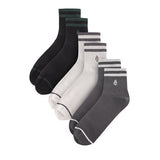 Leo M Qua Sock In Dg/Gy/Bk