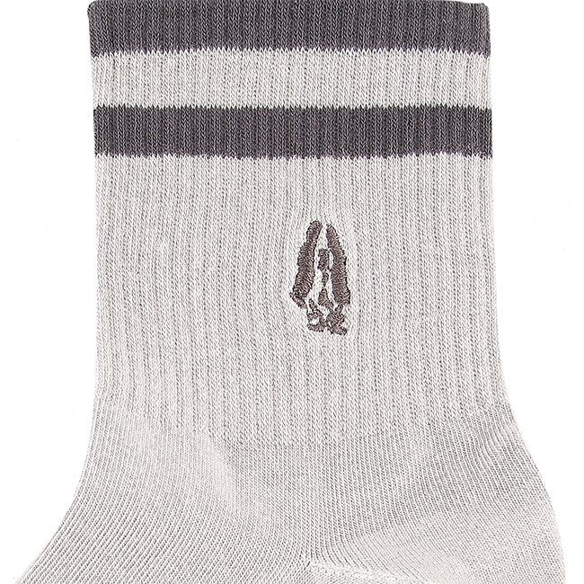Leo M Qua Sock In Dg/Gy/Bk