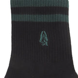 Leo M Qua Sock In Dg/Gy/Bk