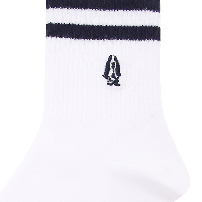 Leo M Qua Sock In All White