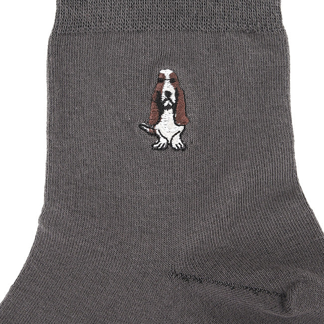 Grayed M Qua Sock In Dg/Bk/Lg