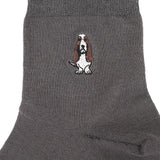 Grayed M Qua Sock In Dg/Bk/Lg