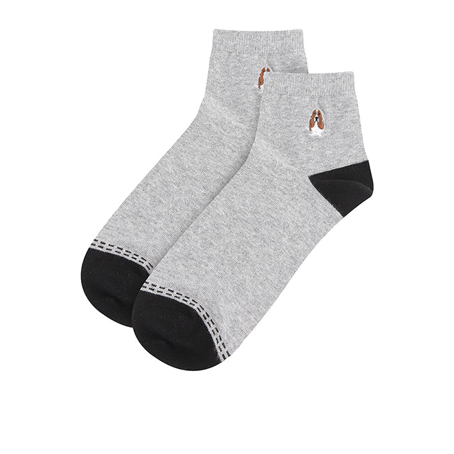 Toby M Qua Sock In Dgy/Gy/Bk