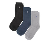 Ford M Crew Sock In Gy/Bk/Nv