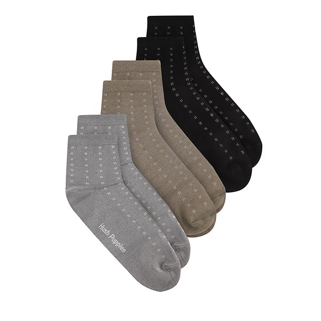 Cliff M Qua Sock In Bk/Nv/Br