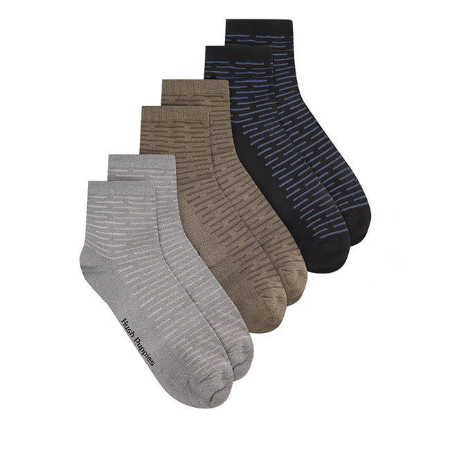 Glenn M Qua Sock In Br/Gy/Nv