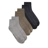 Glenn M Qua Sock In Br/Gy/Nv