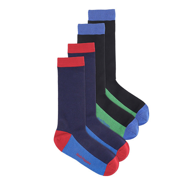 Orson M Crew Sock In Navy/Black