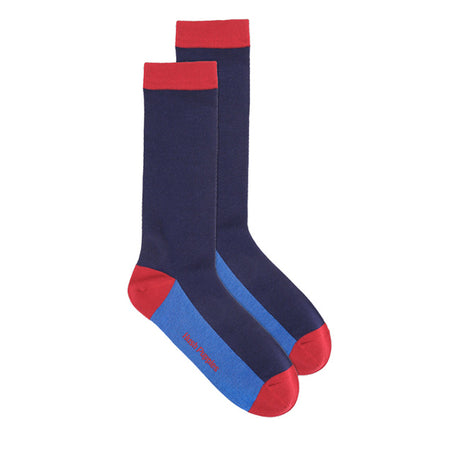 Orson M Crew Sock In Navy/Black