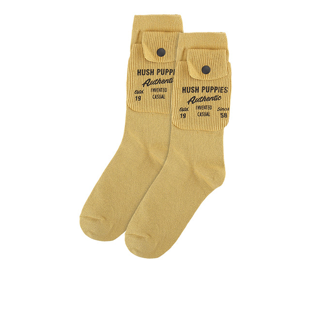 Wh Hike L Qua Sock In Mustard