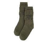 Wh Hikers M Qua Sock In Olive