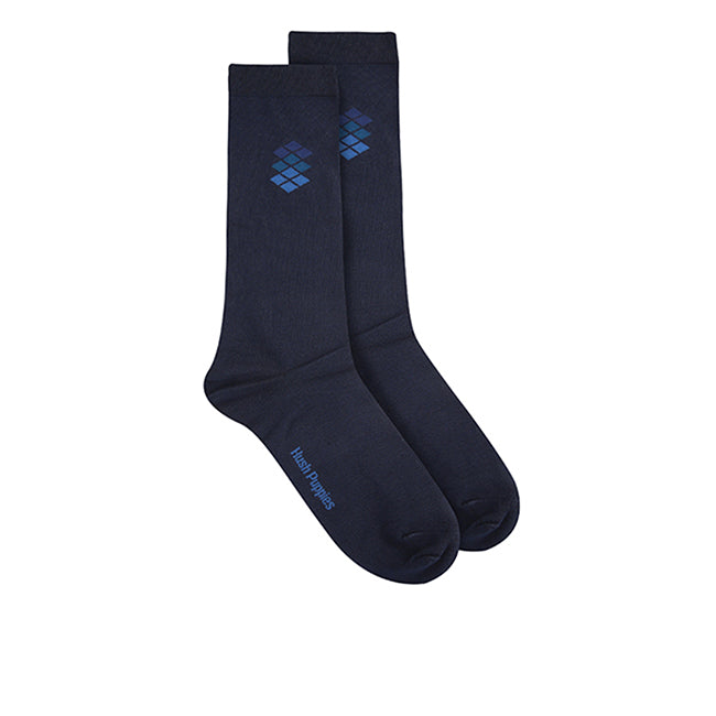 Hush Puppies Pria Mils M Crew Socks In Bk/Nv/Br