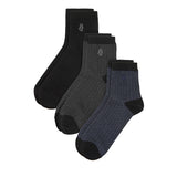 Hush Puppies Pria Gale M Qua Socks In Bk/Gy/Bk
