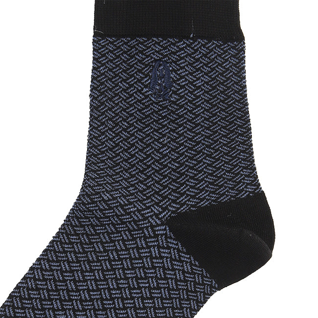 Hush Puppies Pria Gale M Qua Socks In Bk/Gy/Bk