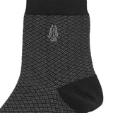 Hush Puppies Pria Gale M Qua Socks In Bk/Gy/Bk