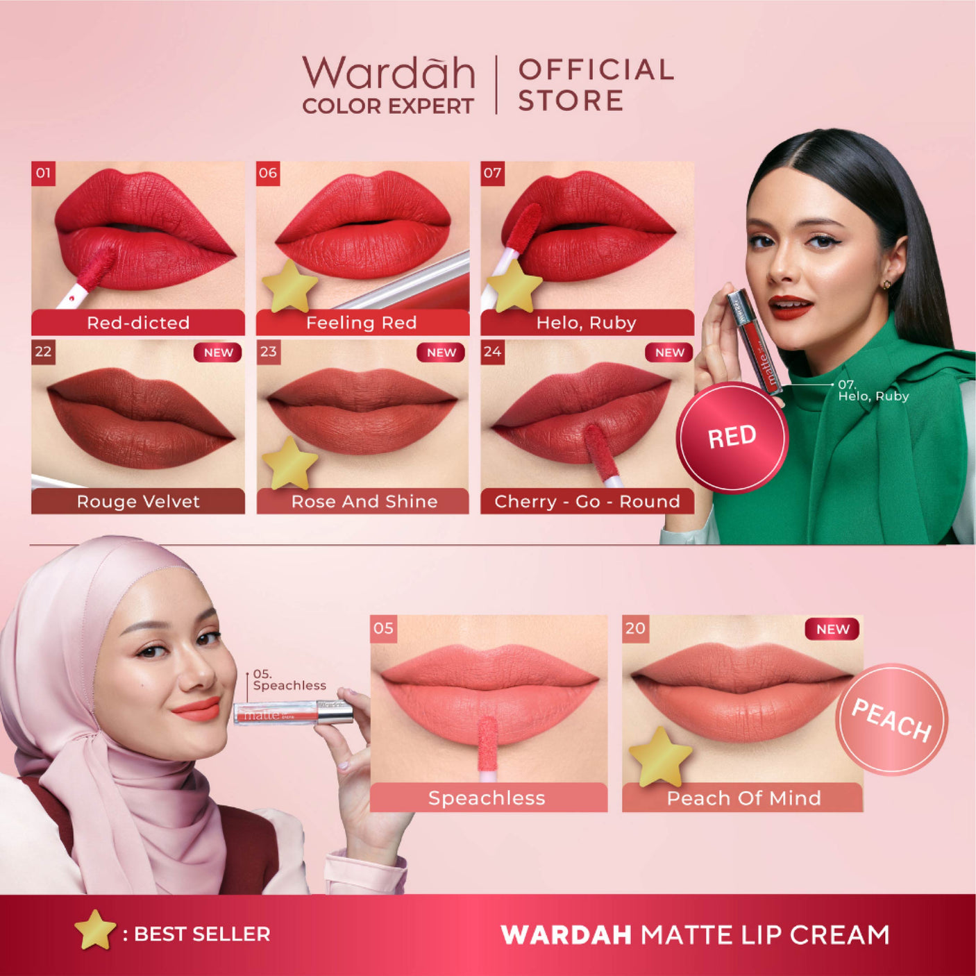 WARDAH EXCLUSIVE MATTE LIP CREAM 21 CREAMPUCCINO 4 g (NEW)