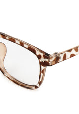 Kingship Unisex Kacamata Anti Radiasi Dexla Brown Leopard Clear