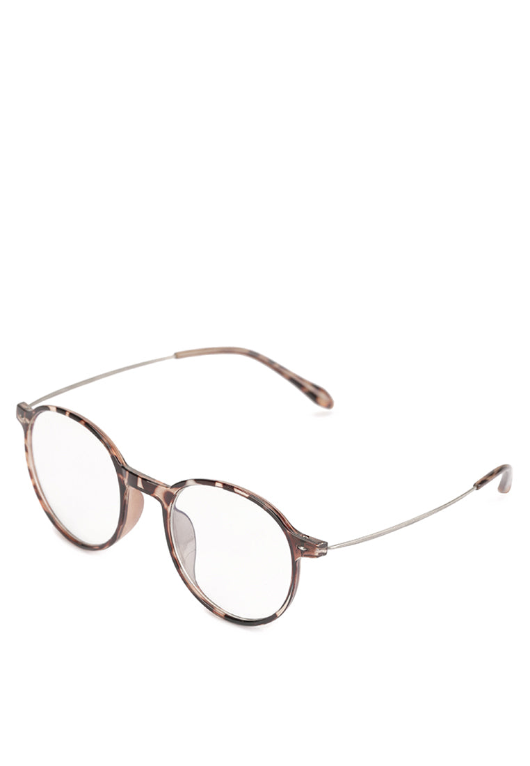 Kingship Unisex Kacamata Anti Radiasi Nostas Leopard Clear