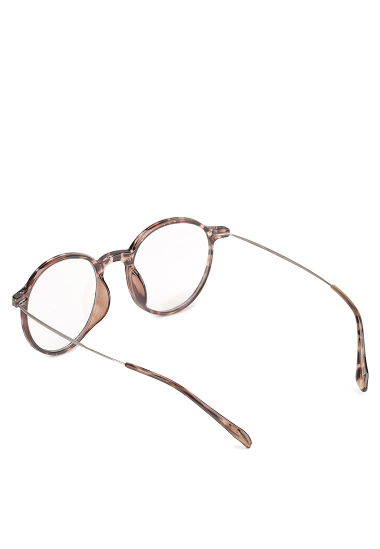 Kingship Unisex Kacamata Anti Radiasi Nostas Leopard Clear