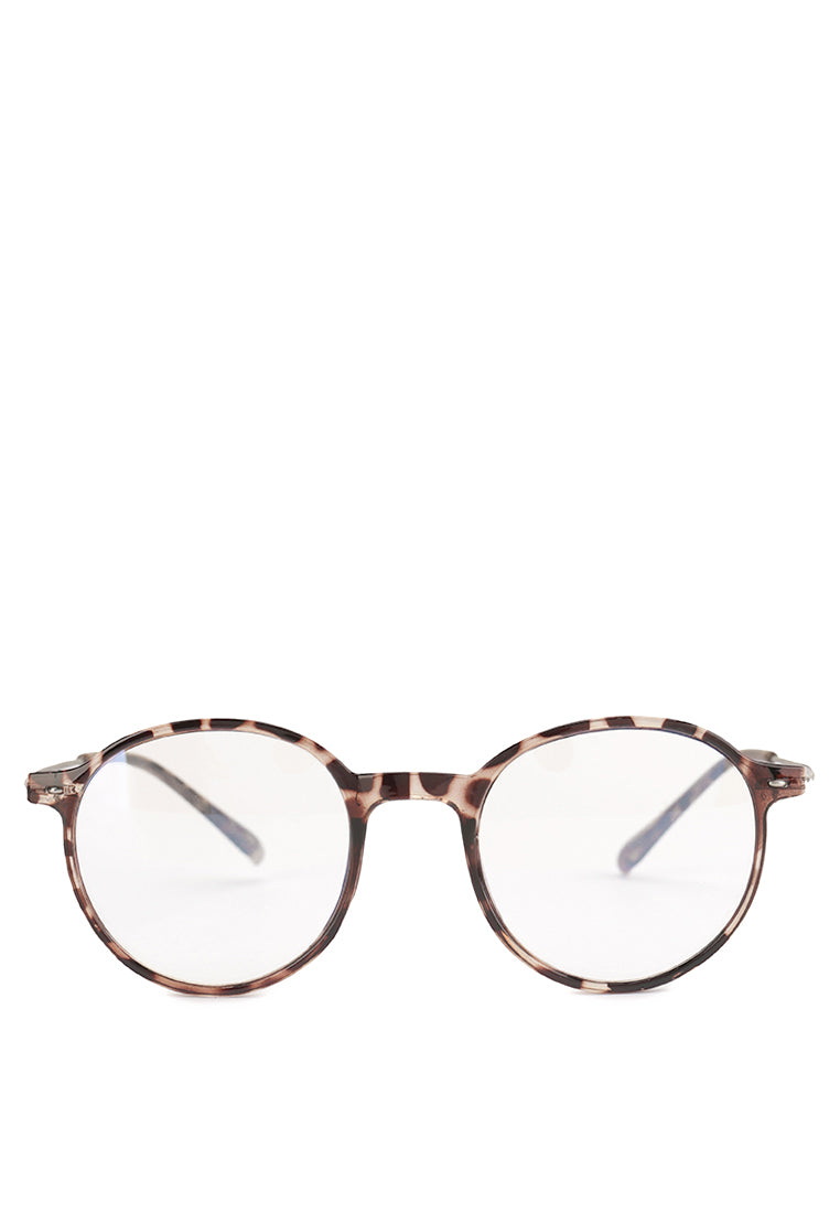 Kingship Unisex Kacamata Anti Radiasi Nostas Leopard Clear