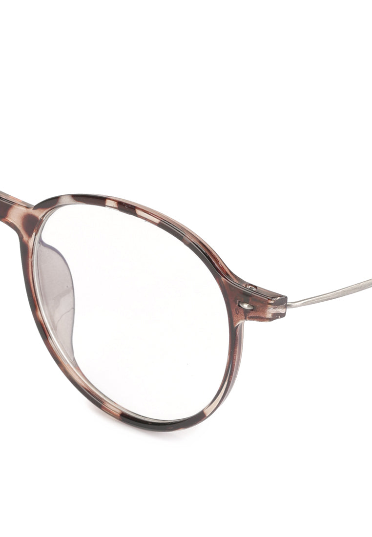 Kingship Unisex Kacamata Anti Radiasi Nostas Leopard Clear