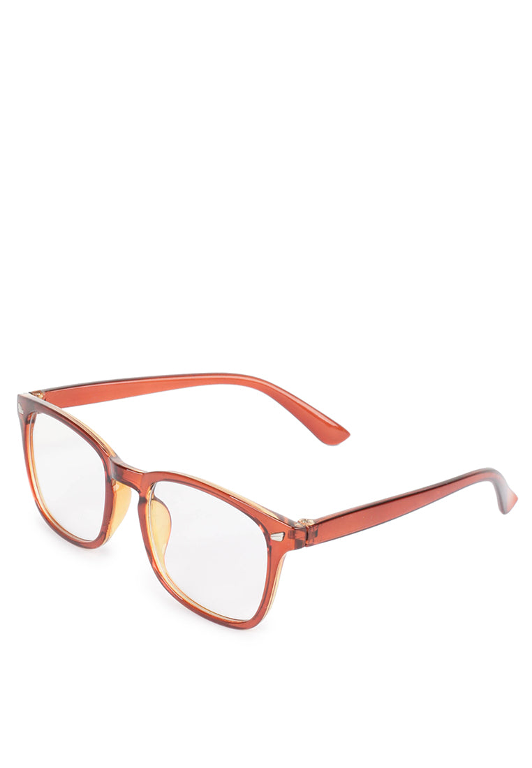 Kingship Unisex Kacamata Anti Blue Light Dericco Tea Clear