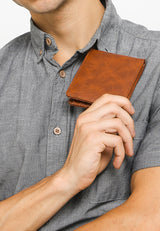 Kingship Unisex Leather Wallet Hilderic Brown