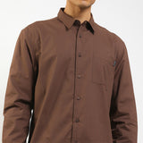 Hush Puppies Pakaian Pria Shirt Capitol In Brown