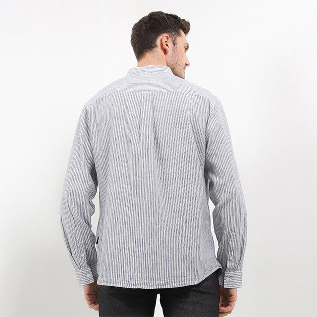 Hush Puppies Pakaian Pria Shirt Safron In Navy