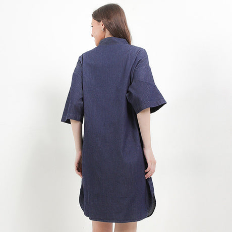 Hush Puppies Pakaian Wanita Dress Pinna In Dark Blue