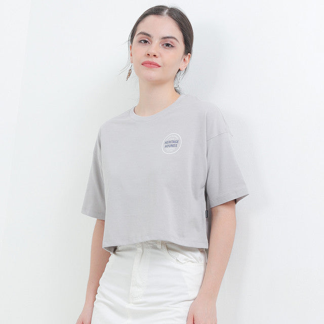 Hush Puppies Pakaian Wanita T Shirt Hh Onderea In Grey