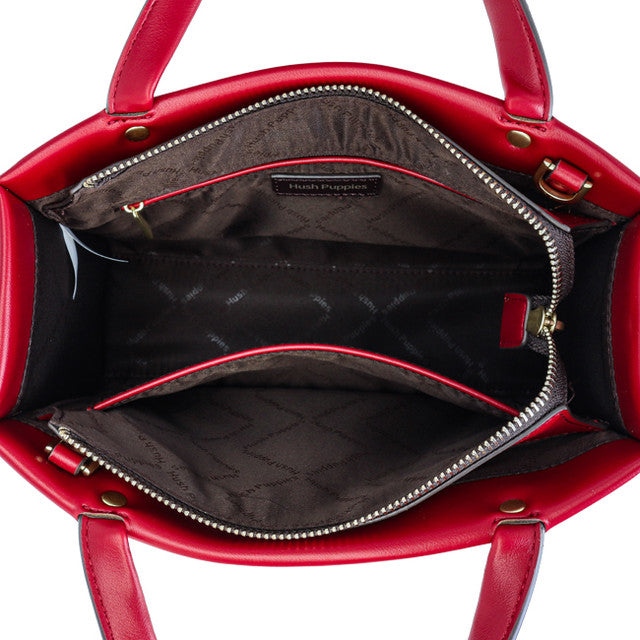 Hush Puppies Tas Wanita Hand Bag Fuji Top Handle L In Red