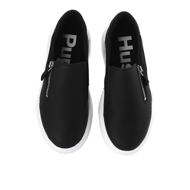 Hush Puppies Sepatu Wanita Sneakers Rush Slipon In Bold Black Leather