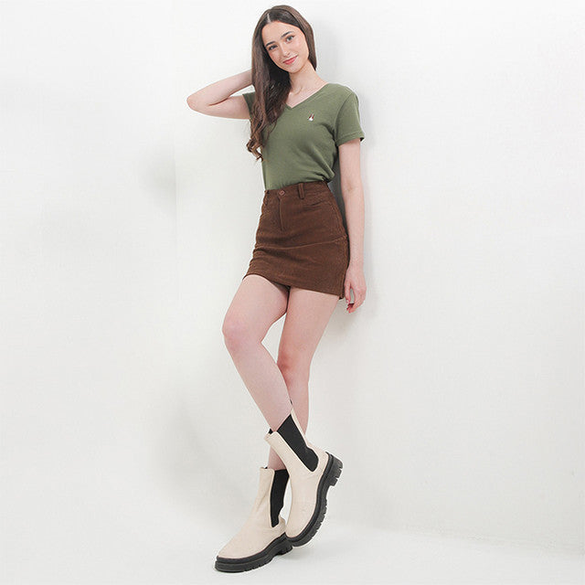 Hush Puppies Pakaian Wanita T Shirt Bsc Vella In Olive