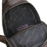 Hush Puppies Tas Pria Issac Chest Bag In Chocolate