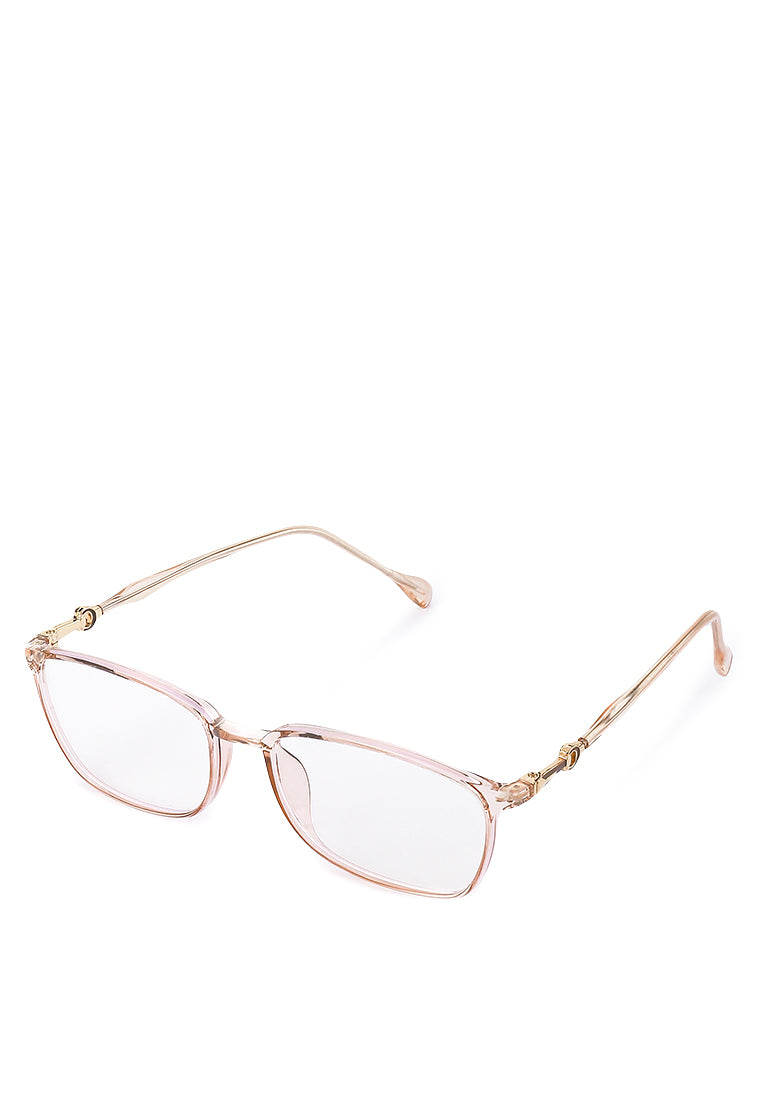 Kacamata Anti Blue Light Demian Eyewear In Brown Clear