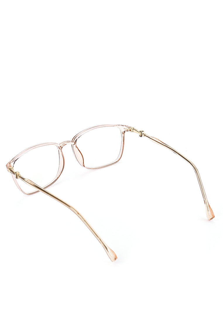 Kacamata Anti Blue Light Demian Eyewear In Brown Clear