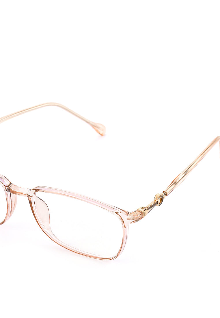 Kacamata Anti Blue Light Demian Eyewear In Brown Clear