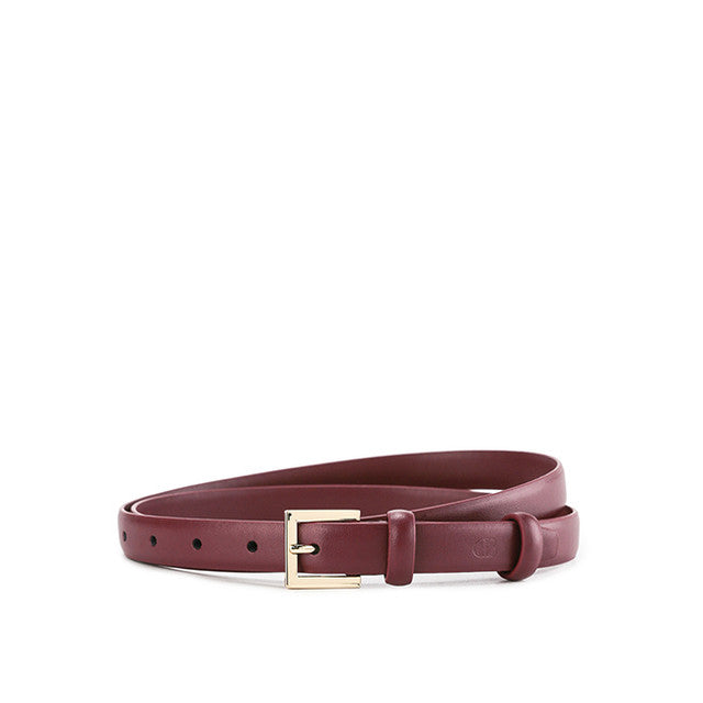 Obermain Accessories Wanita Pin Clip Adeline Ladies Leather Pin In Maroon 36