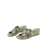 Hush Puppies Sandal Wanita Marion Amber Cross In Olive