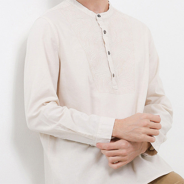 Obermain Pakaian Pria Shirt Bennet In White
