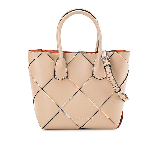 Charlotte Top Handle Bag (M) In Tan