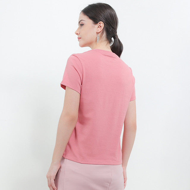 Hush Puppies Pakaian Wanita T Shirt Hh Bastia In Pink